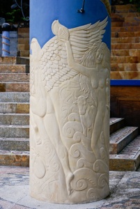 Open Temple column base