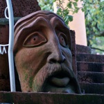 Big face sculpture, Damjl, Damanhur